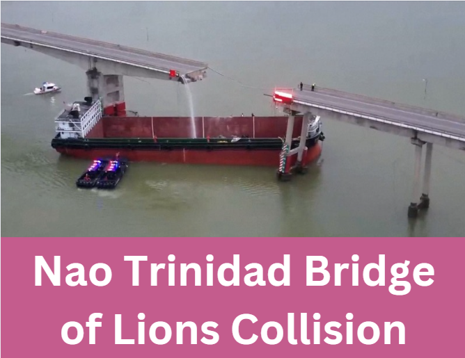 Nao Trinidad Bridge of Lions Collision