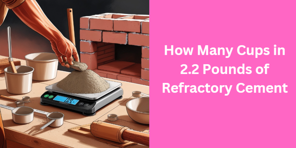 How Many Cups in 2.2 Pounds of Refractory Cement