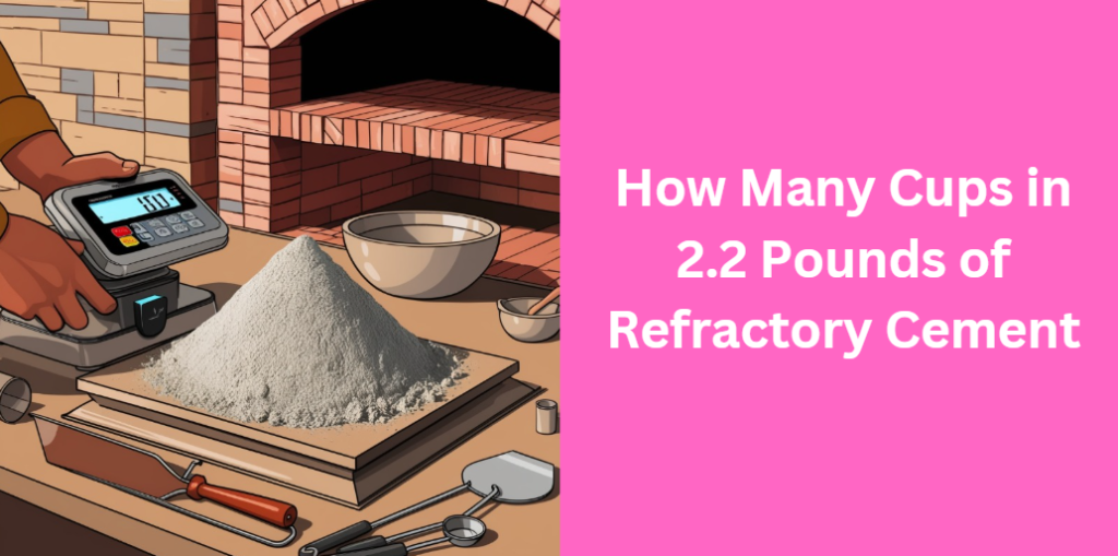 How Many Cups in 2.2 Pounds of Refractory Cement