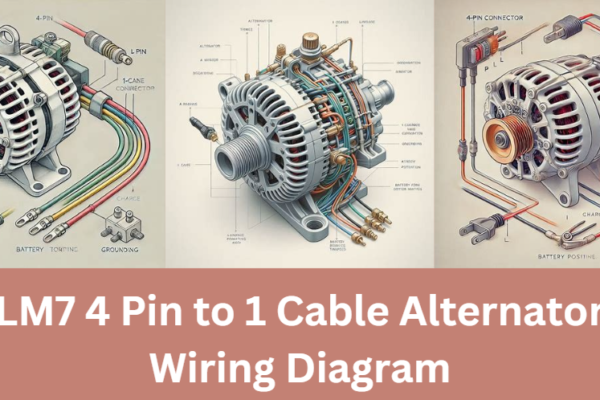 LM7 4 Pin to 1 Cable Alternator Wiring Diagram